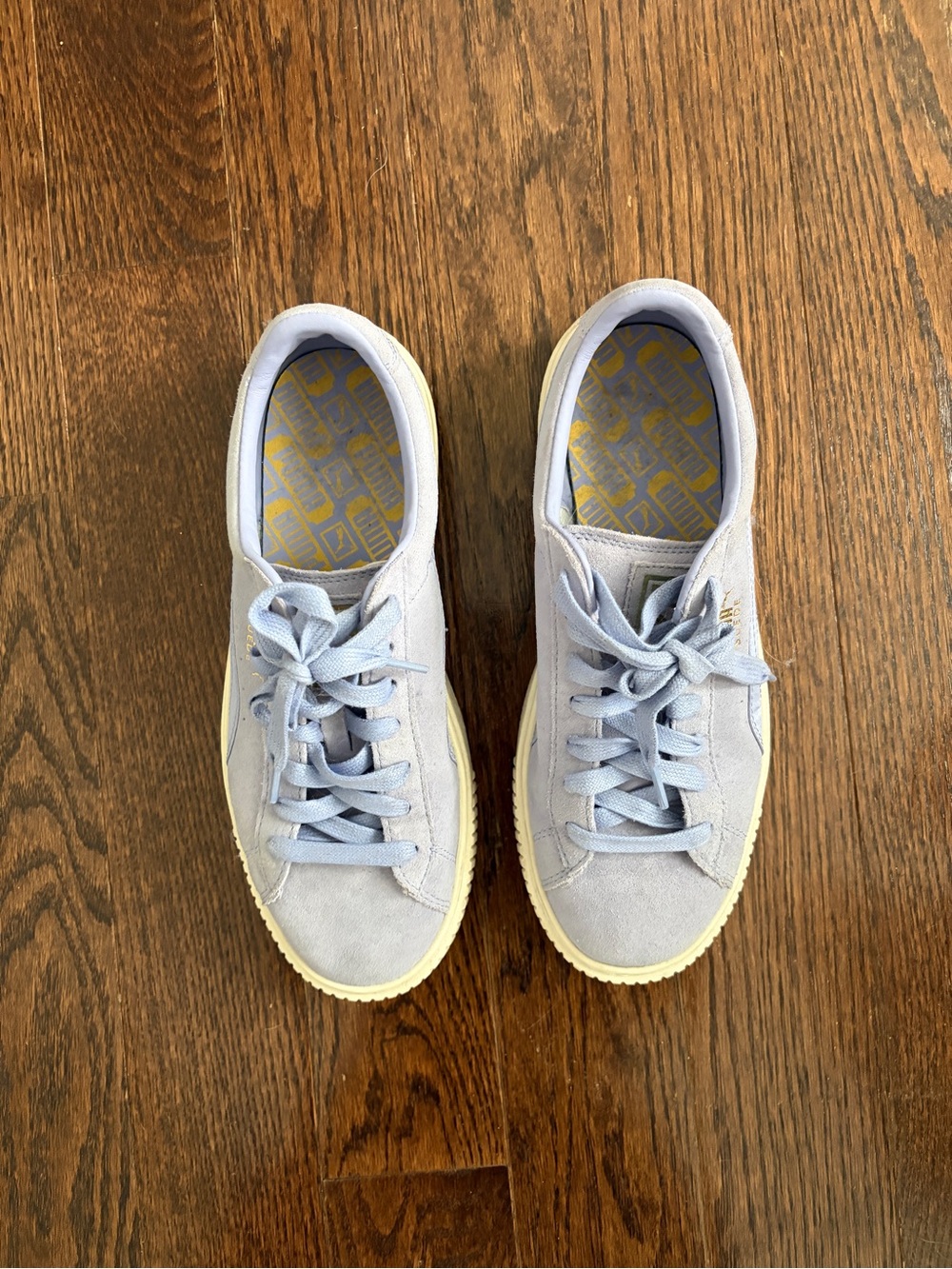 Puma Women’s purple Suede Low-Top Sneakers size 9